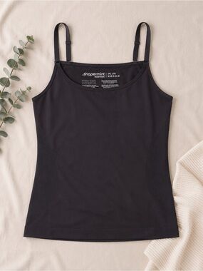 Shapermint Essentials Black Smoothing Camisole Tank 2XL Shapewear Layering